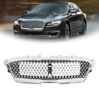 For 2017-2019 Lincoln MKZ Nickelplated Plastic Front Upper Grille Bumper Grille