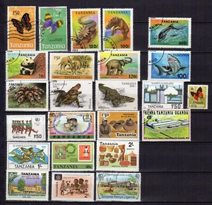 Tanzanie un lot de 22 timbres /TE4860 - Picture 1 of 1