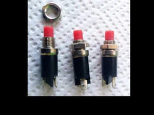 Lot de DEUX Boutons poussoir subminiature Rouge - Imagen 1 de 1