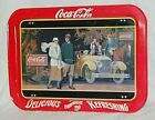Coca Cola Coke 1987 Touring Car Large TV Lap Tray Repro 1924 Ohio Art Lithograph