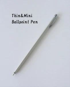 MUJI Aluminum Thin Ballpoint Pen/Pocket Mechanical Pencil portable/Choose 1 - Picture 1 of 16