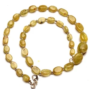 Collar de cuentas pepita tamaño 7 a 14 mm gemas ojo de gato crisoberilo natural - Imagen 1 de 10