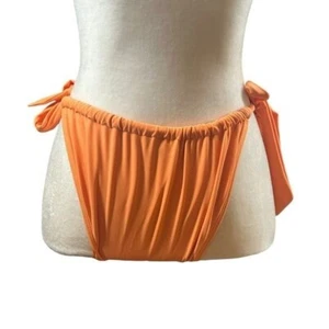 River Island US 10 Women’s Orange Bikini Bottoms Side Tie Swim Beach Sexy - Picture 1 of 12
