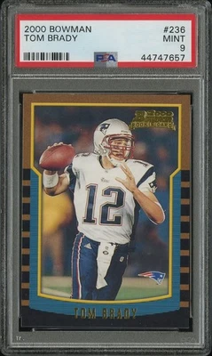 2000 Bowman Tom Brady Rookie #236 PSA 9 RC - Image 1 of 3