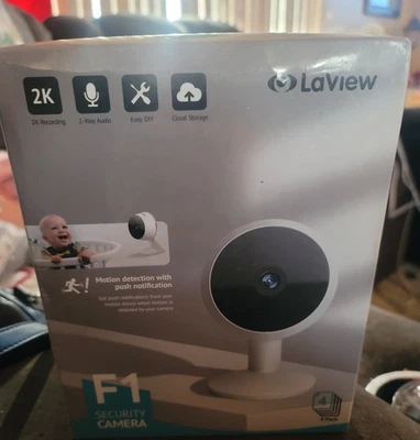 LaView F1 Security Camera 4 PACK 1080P- White LaView SEALED - Image 1 of 4