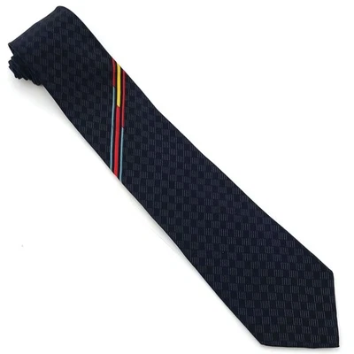 Diamantes/cheques vintage Valentino Creation negros/grises rojo amarillo acento a rayas Foto 1 de 4