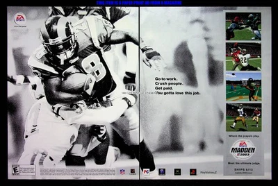 Madden NFL 2003 EA Sports 2002 Trade Print Magazine Ad Poster ADVERT - Image 1 of 2