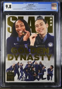A’JA WILSON RARE 2024 USA BASKETBALL TEAM COVER SLAM OLYMPIC GOLD */ 100 CGC 9.8 - Picture 1 of 2