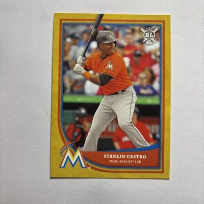 2018 Topps Big League Gold Starlin Castro #129 - Image 1 of 2