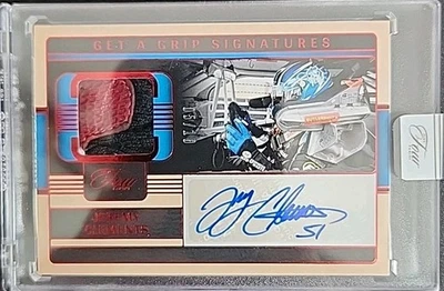Jeremy Clements 2025 Panini Turn Four NASCAR Get A Grip Glove Auto Red #05/10 - Image 1 of 2