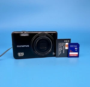 Olympus D-745 14.0MP Digital Camera With SD Card, Black - Tested - Picture 1 of 11