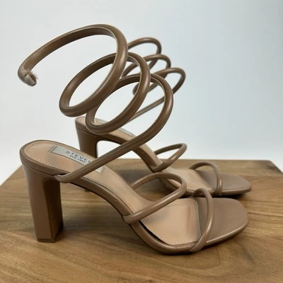 New NWOB Womens Steven New York Jaidin Brown Faux Leather Sandals Heels Size 9.5 - Image 1 of 4