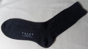 Falke Lhasa schwarz Kaschmir Wollmischung gerippte Socken Größe Small 6,5-9 NEU - Bild 1 von 3