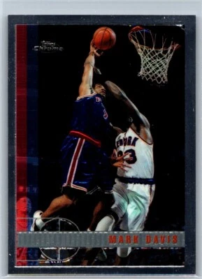 Tarjeta de baloncesto cromada Mark Davis 1997-98 Topps NBA #4 Philadelphia 76ers Foto 1 de 2