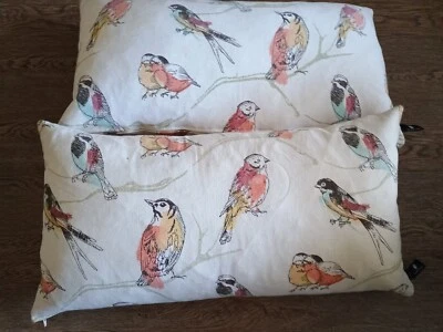 Accent Pillow set -  Nightingale Birds Green Retro... - Image 1 of 4