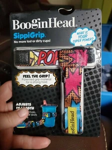 Booginhead Sippi Grip Adjustable Sippy Cup / Baby Grip Strap  Super Hero Power - Picture 1 of 4