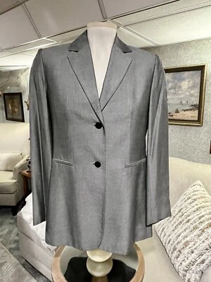 Vintage CASUAL CORNER Women's Size 2 Silver Blazer Career Jacket Business Casual - Image 1 of 4