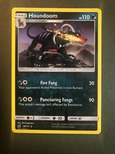 Pokémon Houndoom 59/111 Crimson Invasion Set Raro Nuovo con etichette (Bello!) - Foto 1 di 6