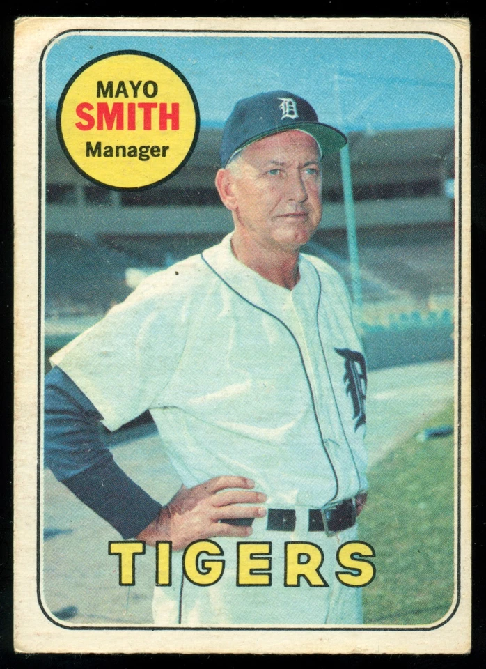 1969 TOPPS OPC O PEE CHEE BASEBALL #40 MAYO SMITH VG-EX DETROIT TIGERS MG Card - Image 1 of 1