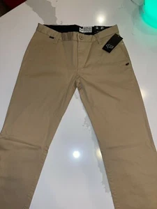 NWT Fox Boys Racing Selecter Chino Slim Skinny Tan Khaki Pants YOUTH 14 - Picture 1 of 12