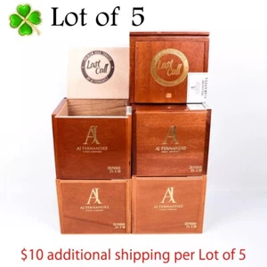 Lote de 5 Caja de cigarros de madera vacía Chiquitas Puros Last Call 5,25" x 4,75" x 4,75" - Imagen 1 de 12