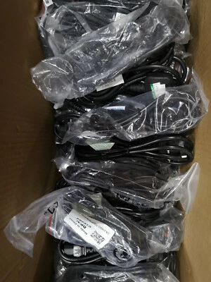 ** JOB LOT ** 50 x Power Mains PC Kettle Cable Lead 3 Pin UK Plug - NEW - Image 1 of 2