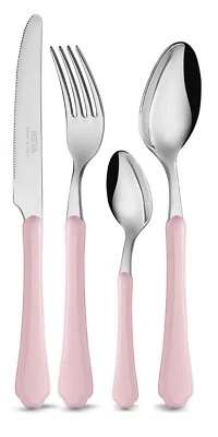 NEVA ROMANTICA posate tavola per 6 persone set 24pz colore A SCELTA - Immagine 1 di 4