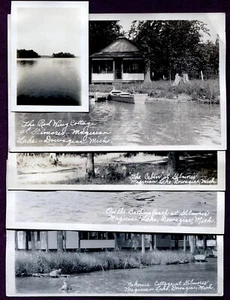 (5) 1920er-30er MAGIER LAKE DOWAGIAC MICHIGAN FOTO/POSTKARTEN *EXC/VERSAND KOSTENLOS - Bild 1 von 4