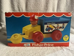 Fisher Price Jiffy Dump Truck 1970 Squeeze Pump Works 156 Vintage Toy 1970s - Picture 1 of 1