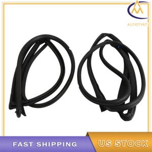 For 2007 2008-18 Jeep Wrangler Pair Front Door Weatherstrip Seal Kit Right+Left - Picture 1 of 11