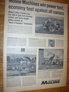 PUBLICIDAD MINNEAPOLIS MOLINE DE COLECCIÓN - TRACTORES 5 ESTRELLAS Y 335 - 1959 - Imagen 1 de 2