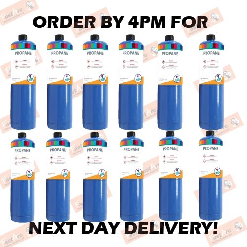 MARK VITOW 12 X PROPANE PFC GAS DISPOSABLE BOTTLE PLUMBERS BURNER CYLINDER 400G