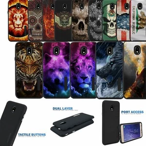 For [J7 Star, J7 Refine, J7 Crown], Tactical Grip Dual Layer Slim Case - Picture 1 of 78