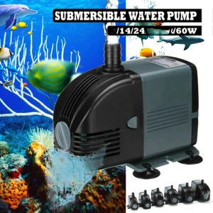 Adjustable Flow Aquarium Pump Water Submersible Fish Tank Fountain Pond Marine - Picture 1 of 17