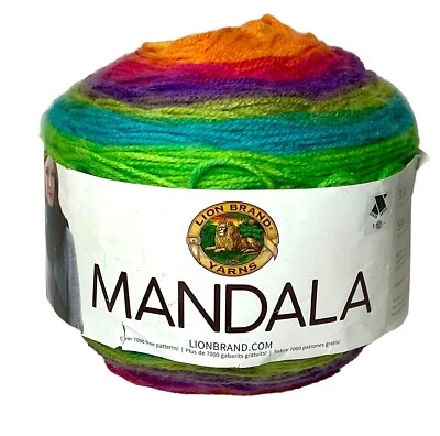 Lion Brand Yarn Mandala “Gnome” 100% Acrylic Cake Skein (1) NEW - Image 1 of 4