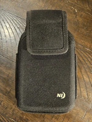  Nite Ize Belt Clip Phone Holster Wide  Black Rugged Nylon Phone Pouch - Image 1 of 4
