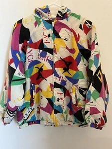Vintage 80’s SAKS FiFTH AVENUE Silk Jacket, ABSTRACT - Picture 1 of 23