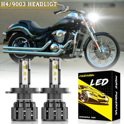 H4 LED Faro Motocicleta Bombillas de haz alto/bajo 6000K para BMW F650GS 2001-2007 Foto 1 de 4