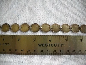 Great Britain Silver 3 Pence Coin Choker 22 coins 15 inch ONE OF A KIND 1880'S - Picture 1 of 12