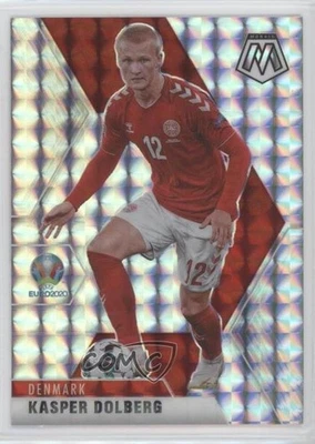 2021 Panini Mosaic UEFA Euro 2020 Silver Mosaic Prizm Kasper Dolberg #39 - Image 1 of 2