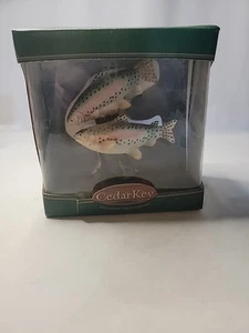 Vintage Rare Cedar Key Rainbow Trout Fish Figurine NOS - Picture 1 of 6