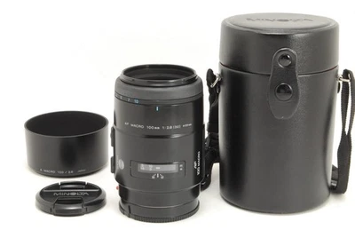 【MINT w/Case,Hood】 Minolta AF 100mm f2.8 Macro Lens Sony A Mount from JAPAN N46 - Image 1 of 4