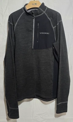 Pullover VOORMI Hecho en EE. UU. Para hombres Access NXT 1/4 Cremallera - Gris Gunmetal - Talla M* Foto 1 de 4