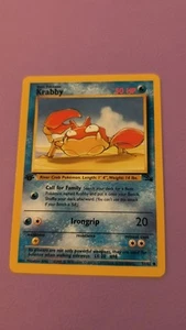 Pokémon TCG | Krabby 51/62 | Fossil | 1st Edition | NM - Picture 1 of 10