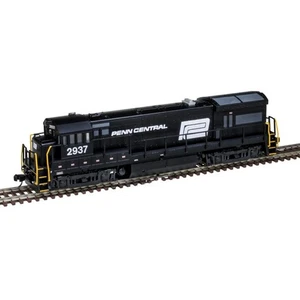 40005926 N Atlas GE U33/36B - Sound and DCC Penn Central #2921 (black, white) - Picture 1 of 1