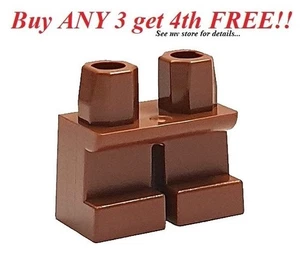 ☀️NEW Lego Legs SHORT Pants Plain Reddish Brown Minifig Minifigure hip leg - Picture 1 of 3