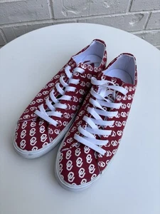 University of Oklahoma Sneakers Row One Shoes Size Women's 9 Men's 7.5 Sooners - Picture 1 of 9