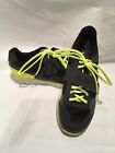 NWB GIRO Spinning Shoes w/hardware dark charcoal w/lime green laces ladies 7.5