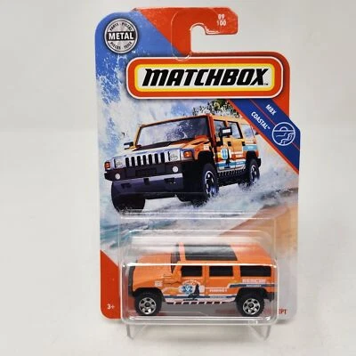 2019 Matchbox Hummer H2 SUV Concept MBX Coastal 89/100 Orange Marine Rescue (hw - Image 1 of 4