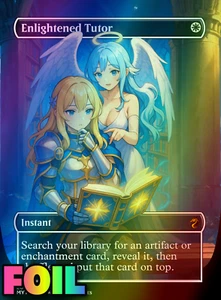 FOIL Tutor Illuminato Stile Anime Alta Qualità Arte Alterata Carta Playtest Personalizzata - Foto 1 di 4